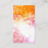 Elegante moderne, helle Aquarellyoga Visitenkarte (Rückseite)