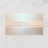 Elegante moderne, helle, Glitzer-Wirbel Visitenkarte (Rückseite)