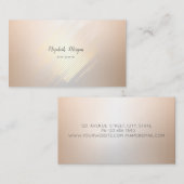 Elegante moderne, helle Linien Visitenkarte (Vorne/Hinten)