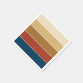 Elegante moderne Herbstfarben gestreift Serviette (Ecke)