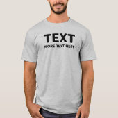 Elegante Moderne hinzufügen Ihren Text Mens großen T-Shirt (Vorderseite)