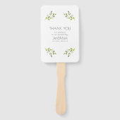 Elegante moderne Hochzeit. Danke. Fächer (Vorderseite)