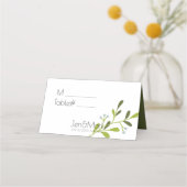 Elegante moderne Hochzeit. Platzieren Sie den Besi Platzkarte (Rückseite)