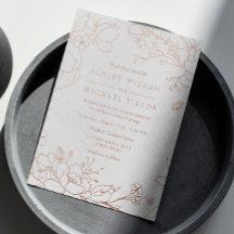 Elegante Moderne Hochzeit Real Rose Gold