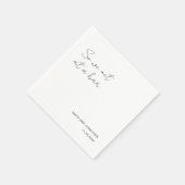 Elegante moderne Hochzeit Serviette (Ecke)