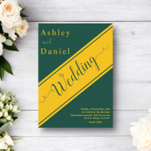 Elegante moderne Hochzeit von Green und Gold Luxur