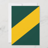 Elegante moderne Hochzeit von Green und Gold Luxur Save The Date (Rückseite)