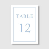 Elegante moderne Hochzeit von Powder Blue Tischnummer