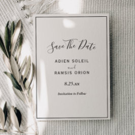 Elegante moderne Hochzeiten retten das Datum Save The Date