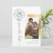 Elegante moderne Hochzeiten speichern das Datum de (Stehend Vorderseite)