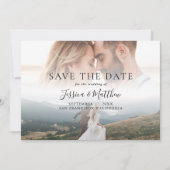 Elegante moderne Hochzeitsfoto - Save the Date (Vorderseite)