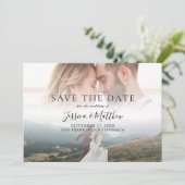 Elegante moderne Hochzeitsfoto - Save the Date (Stehend Vorderseite)