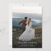 Elegante moderne Hochzeitsfoto - Save-the-Date Save The Date (Vorderseite)