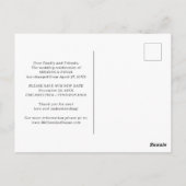 Elegante moderne Hochzeitskalligraphie Postkarte (Rückseite)