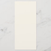 Elegante moderne Hochzeitsplatz-Karten-Dankeschön- Programm (Rückseite)