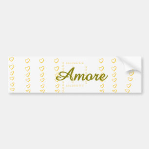 Elegante Moderne Hochzeitsskur Autoaufkleber
