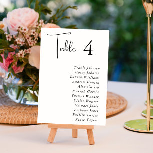 Elegante moderne Hochzeitstisch-Seekarten Einladung