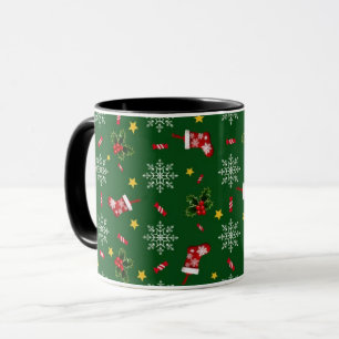 Elegante Moderne Holly Verlasse Niedliche Winterwe Tasse