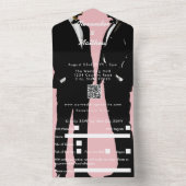 Elegante moderne Homosexuelle Hochzeit All In One Einladung (Innen)