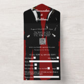 Elegante moderne Homosexuelle Hochzeit All In One Einladung (Innen)