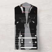 Elegante moderne Homosexuelle Hochzeit All In One Einladung (Innen)