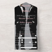 Elegante moderne Homosexuelle Hochzeit All In One Einladung (Innen)