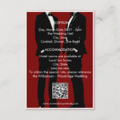 Elegante moderne Homosexuelle Hochzeit Begleitkarte (Rückseite)