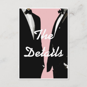 Elegante moderne Homosexuelle Hochzeit Begleitkarte