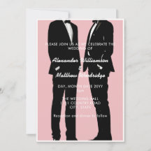 Elegante moderne Homosexuelle Hochzeit