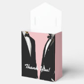 Elegante moderne Homosexuelle Hochzeit Geschenkschachtel (Geöffnet)