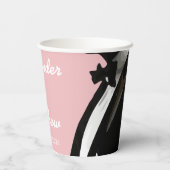 Elegante moderne Homosexuelle Hochzeit Pappbecher (Rückseite)