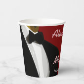 Elegante moderne Homosexuelle Hochzeit Pappbecher (Vorderseite)