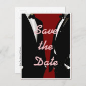 Elegante moderne Homosexuelle Hochzeit Postkarte (Vorne/Hinten)