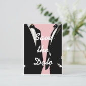 Elegante moderne Homosexuelle Hochzeit Postkarte (Stehend Vorderseite)