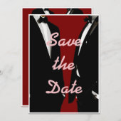 Elegante moderne Homosexuelle Hochzeit Save The Date (Vorne/Hinten)
