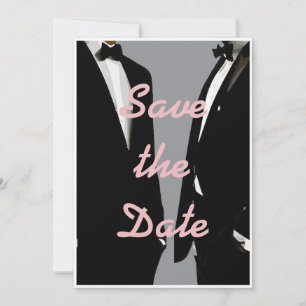 Elegante moderne Homosexuelle Hochzeit Save The Date