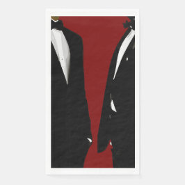 Elegante moderne Homosexuelle Hochzeit Serviette