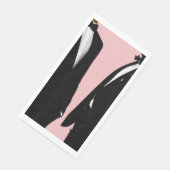 Elegante moderne Homosexuelle Hochzeit Serviette (Ecke)