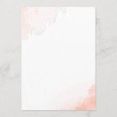 Elegante moderne Icons Hochzeitsablauf Programm (Rückseite)