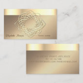 Elegante, moderne,Imitate Gold Border Visitenkarte (Vorne/Hinten)