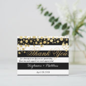 Elegante Moderne Imitate Gold Spritzer und Streife Postkarte (Stehend Vorderseite)
