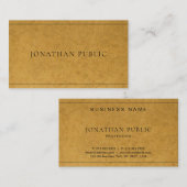Elegante moderne Imitate Kraft Paper Einzigartig S Visitenkarte (Vorne/Hinten)