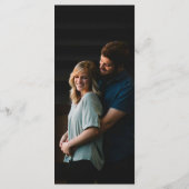 Elegante Moderne Imitate Vellum Foto Wedding Party Menükarte (Rückseite)