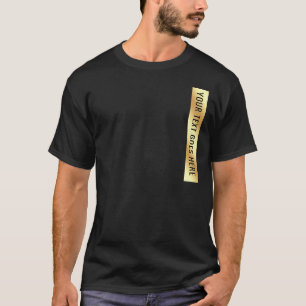 Elegante Moderne, individuelle Schwarz- und Goldmü T-Shirt