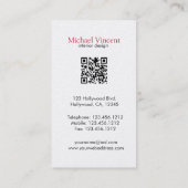 Elegante/moderne Innenarchitektur-Visitenkarten Visitenkarte (Rückseite)