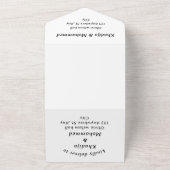 Elegante, moderne islamische Hochzeit Alles in all All In One Einladung (Außenbereich)