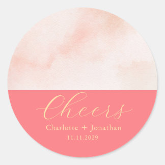 Elegante moderne Juers Drehbuch minimalistische Ho Runder Aufkleber