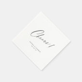 Elegante moderne Juers Drehbuch minimalistische Ho Serviette (Ecke)