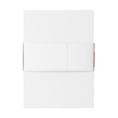 Elegante Moderne Jugendstil Flatorale Hochzeit Einladungsbanderole (Rückseitenbeispiel)