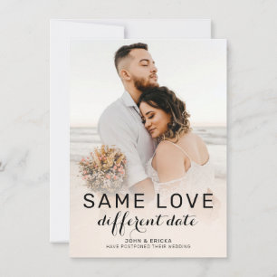 Elegante moderne Kalligrafie-Foto-Hochzeit- Versch Ankündigung